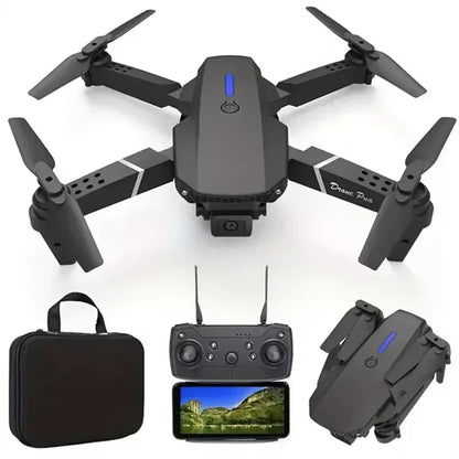 2026 New E88 Professional HD Dual Camera 4K RC Drone Wide Angle Camera Foldable Helicopter Quadcopter Aircraft Kid Gift Toys