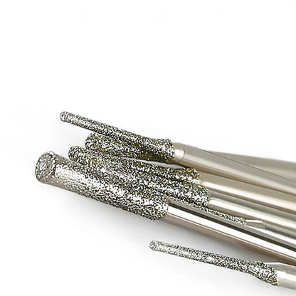 5pcs 0.8-2.5mm Diamond Coated Drill Bits 2.35mm Shank Glass Jade Amber Jewelry Diamond Drill Bits For Drilling Glass Woodworking