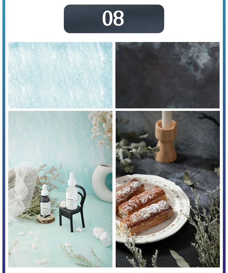 Marble Photography Backdrops 57*87CM 2 Sided Wood Grain Photo Background Wallpaper Studio Waterproof Products Photographic Props