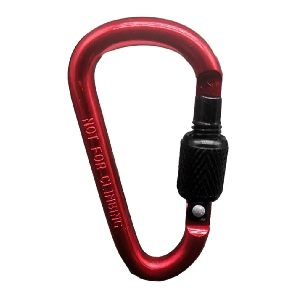 Outdoor Climbing Carabiner D Shaped Paracord Tensioner Key Chain Clip Aluminum Alloy Guylines Tensioner Camp Mountaineering Hook