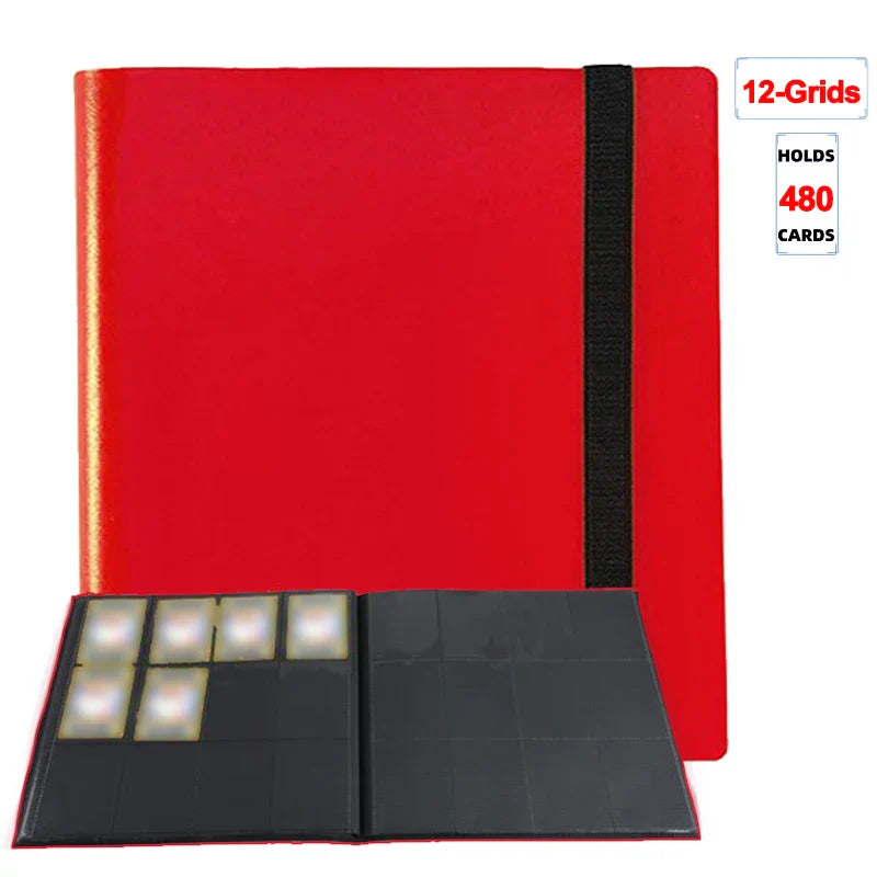 1Pc Card Binder 160/360/480 Trading Card Holder Book PP Cover Binder For Cards Durable Side Loading Card Book With Gaming Cards