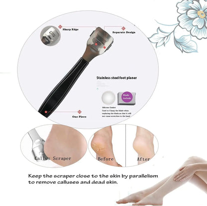 Pedicure Kit 8/10/15/23 in 1 Stainless Steel Professional Pedicure Tools Foot Rasp Peel Callus Dead Skin Remover  Care Pedicure