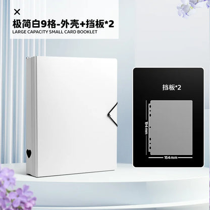 SINGBA a5 / a4 Ring Binder Album for 3" Cards - K-pop Idol Photocard Holder, Polaroid Photo Organizer (4/9 Grid, Refillable)