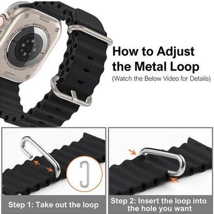Silicone Band For Apple Watch strap 44mm 45mm 40mm 41mm 42-38mm 45 mm sport bracelet iwatch series 8 7 6 5 4 3 SE 9 Ultra 2 49mm