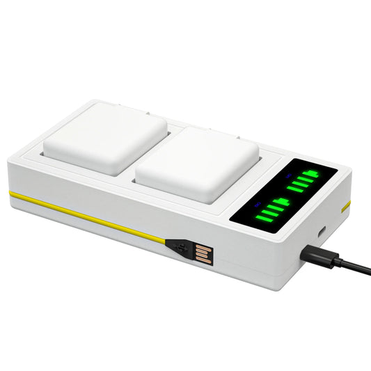 Fast LED Dual Battery Charger for Arlo Ultra/Ultra 2 and Arlo Pro 3 Pro 4 Camera Rechargeable Battery