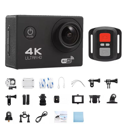 4K Action Camera 1080P/30FPS WiFi 2.0" 170D Underwater Waterproof Helmet Video Recording Camera Sports Cameras Outdoor Mini Cam