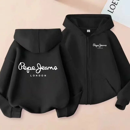 2026 men's and women's cardigans, hooded zippered hoodies, sportswear, casual, fashionable, playful, loose outerwear clothing
