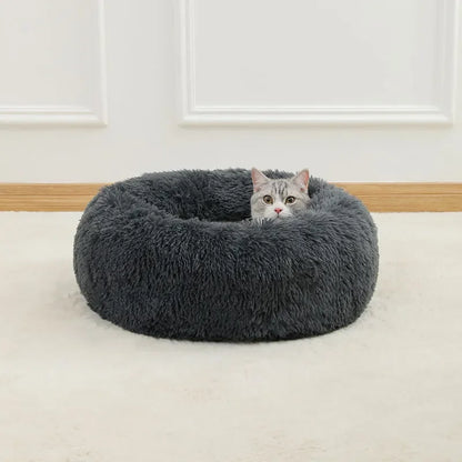 Soft Long Plush Dog Bed House – Cozy Pet Basket, Cushion, Cat Mat, Best for Dogs & Cats