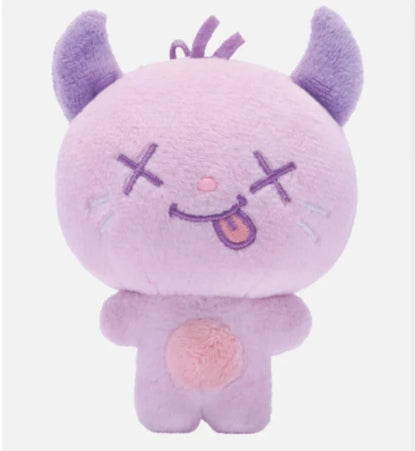 10cm Kpop DRAMA KARINA Same Plush Ning Winter Cartoon Cute White Snow Man Soft Animals Dolls Keychains Key Rings Bag Pendants
