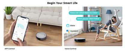 Lefant M310 Robot Vacuum Cleaner 4500PA Powerful Suction 180 Minutes,App/Alexa Control Ideal for Pet Hair and Hard Floors