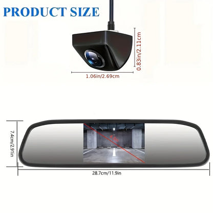 Backup Camera with Monitor Back up Camera System for Car  Reverse Camera  Rear View with 4.3in Monitor Safe Parking