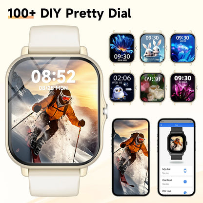 New Smartwatch 1.83-inch Touch Screen Voice Assistant Camera Control Bluetooth Call for Android/IOS Sports Watch Men Women 2026