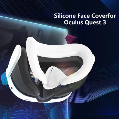 VR Accessories for Meta Quest 3, 4 in 1 Silicone Protective Case Set for Quest 3,Controller Grip Cover,VR Shell Cover,Face Cover