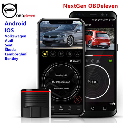 OBDeleven OBD11 Nextgen Device OBD 11 For BMW for Volkswagen VW/Audi/Skoda for OBD11 IOS+Android OBD2 Scaner Diagnostic Tool
