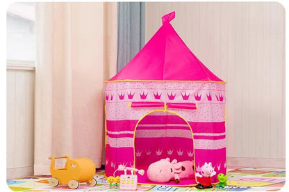 135CM Portable Kids Tent Toys Folding Tents Baby Play House Boys Girls New Cartoon Castle Children Room Decor