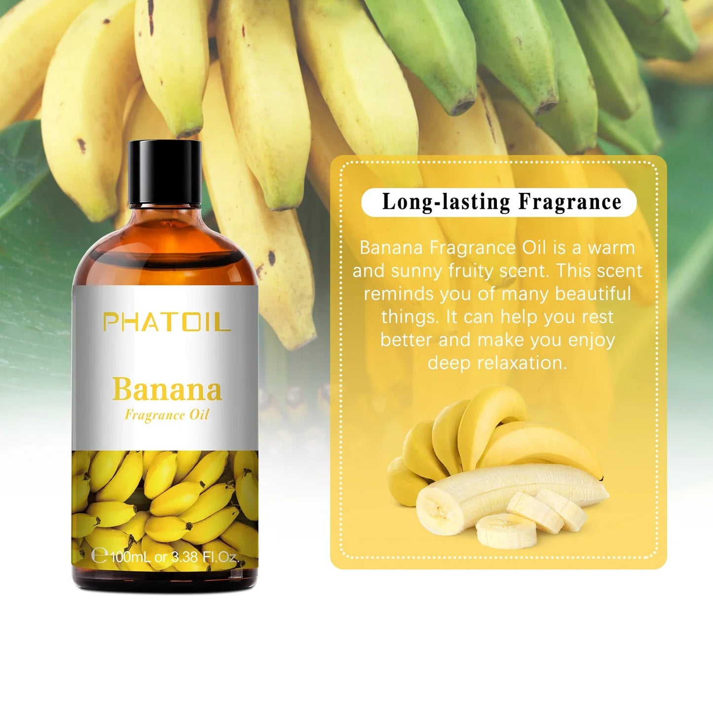 PHATOIL 100ml Aromatherapy Fragrance Oil Coconut & Vanilla Strawberry Cherry Lemon 1/2/3pcs Aroma Oil For Diffuser Candle Making