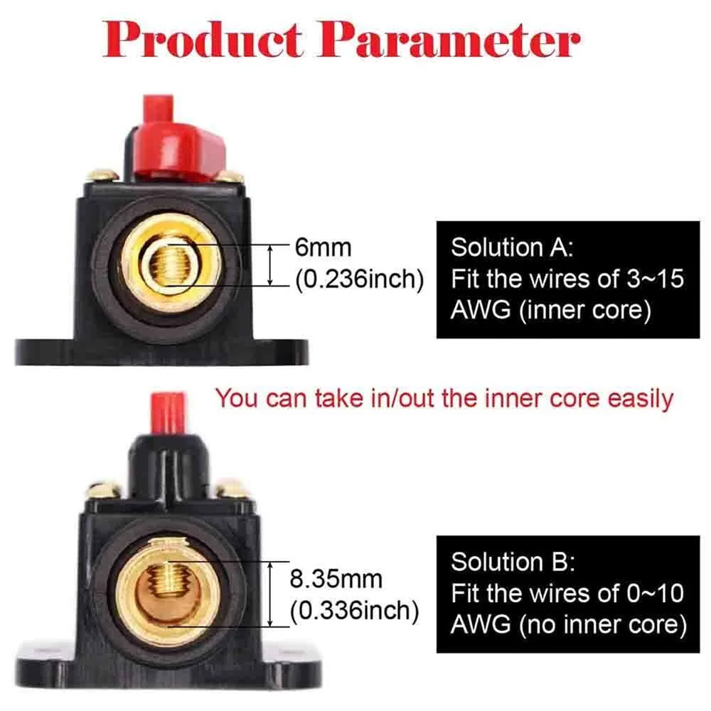Circuit Breaker 12V 24V 20A 30A 40A 50A 60A 80A 100A Auto Car Bike Stereo Audio Solar Energy Circuit Breaker Reset Fuse Inverter