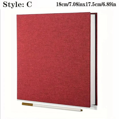 1pc Linen Photo Album Self Adhesive Scrapbook Album for 2x3 4x6 5x7 8x10 Pictures DIY Photo Book Birthday Gifts for Women Mom