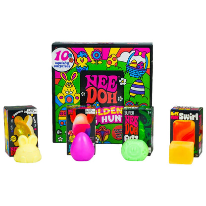 HOT Golden Egg Needoh Blind Box Fidget Toy Anti-Stress Sensory Squeeze Surprise Treasure Hunt Gift for Adults