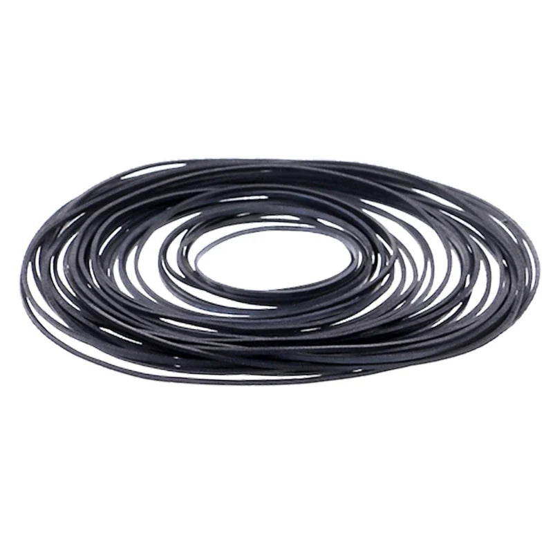 50/100Pcs 1/2/3/4mm Width Universal Mix Cassette Tape Machine Belts Assorted Flat Rubber Belt for CD DVD Recorders Walkman