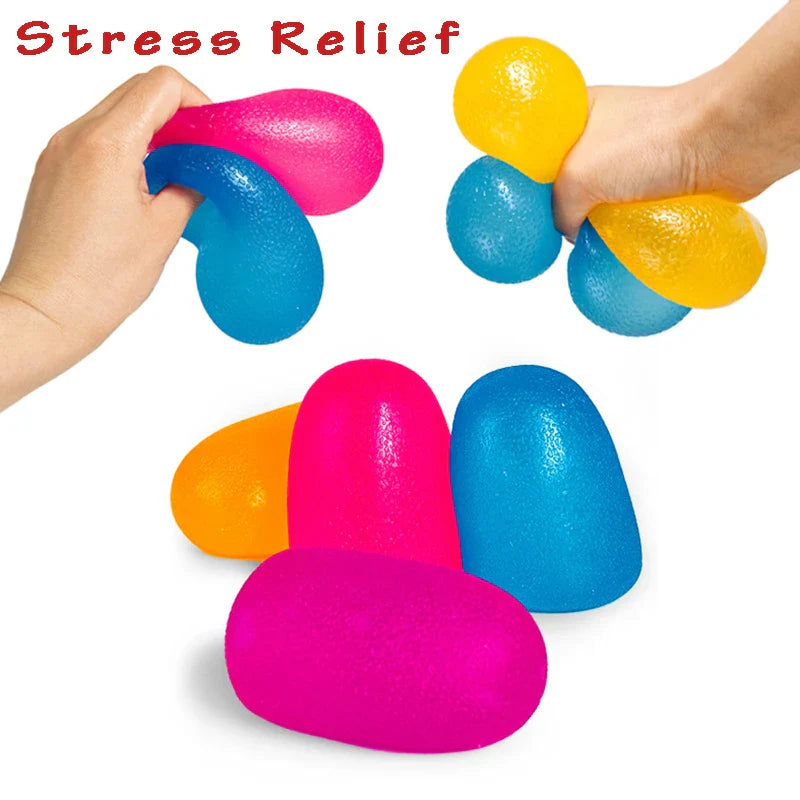 Hot Candy Plastic Pinching and Stress Relief Tool Maltose Pinching Toy Soft Transparent Silicone Stress Relief Squeeze Toy Ball