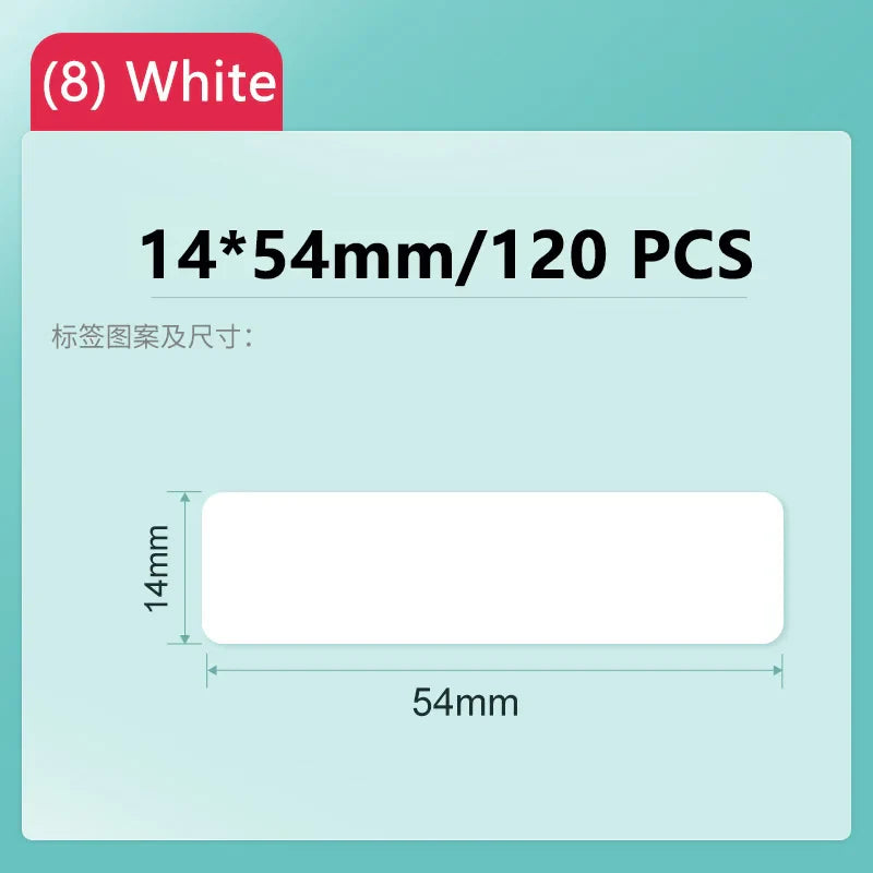 Niimbot D11/D101/D110 Mini Portable Printer White Tape Sticker Papers Waterproof  Anti-Oil No Glue Thermal Label Printer New