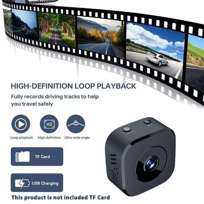 Mini Security Camera Pro 4K FullHD WiFi Surveillance With 2 Way Audio Motion Detection Infrared Night Vision Security Cam