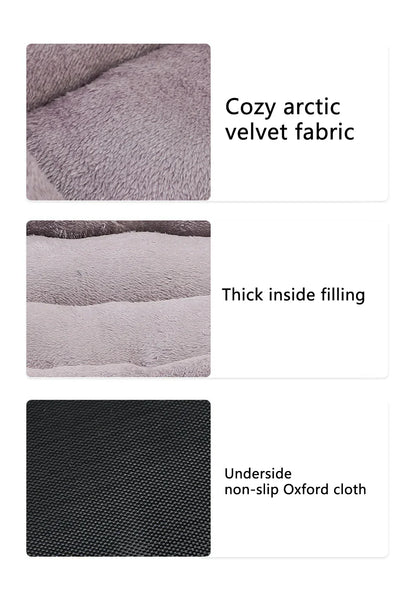 Soft Square Large Dog Sofa Elastic Dog House Cushion Winter Warm Medium Dog Bed Washable Cat Kennel House Accessories