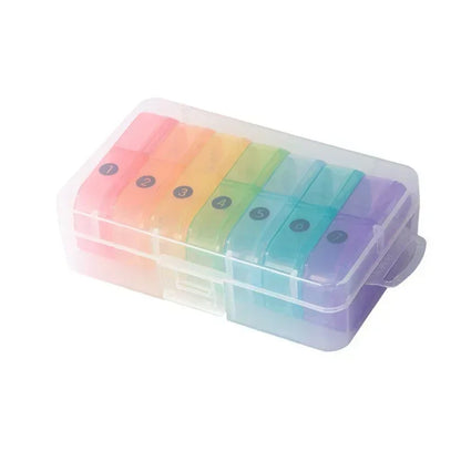 1PC Weekly Pill Case Pillbox 7 Days Medicine Tablet Box Portable Travel Drugs Storage Organizer Secret Compartments Pill Box