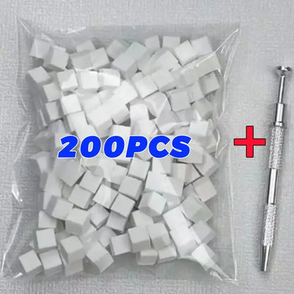 Mini Square Nail Art Sponge with 4 Claws Nail Sponge Metal Grabber Set Multipurpose Blush Gradient Sponges Beauty Manicure Tools