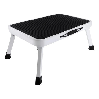 Step Stool Extra Wide Step Safety Non Slip Mat Heavy Duty Steel Folding Portable Kitchen Stool Home Garden Tool DIY