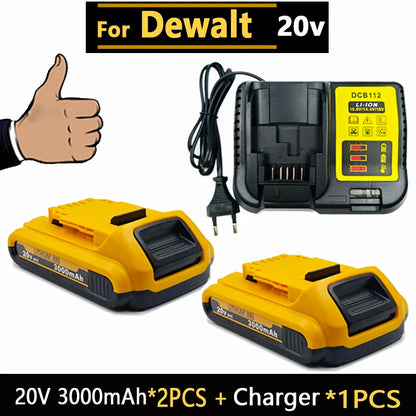 New High-power For DEWALT 20v/60V battery DCB200 DCB205 DCB206  * power tool 18V battery 3AH 8AH 12AH 18AH batteries  DCD805