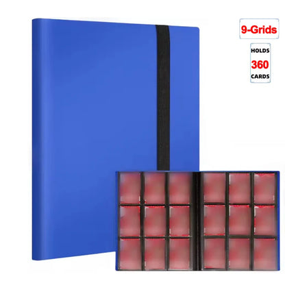 1Pc Card Binder 160/360/480 Trading Card Holder Book PP Cover Binder For Cards Durable Side Loading Card Book With Gaming Cards