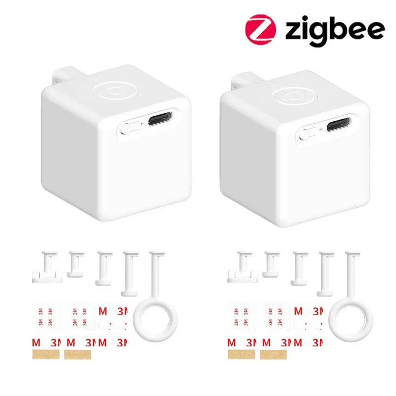 Tuya Zigbee Smart Touch Fingerbot Plus Type-C Rechargeable Robot Button Pusher Arm Switch Works With Alexa Google Home Alice