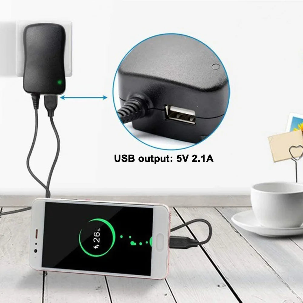 30W Adapter 3V 4.5V 5V 6V 7.5V 9V 12V Adjustable Voltage Power Adapters EU/US USB Universal Charger Supply Converter With 8 Tip