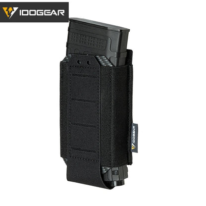 IDOGEAR Tactical Single LSR 556 Mag Pouch Mag Carrier MOLLE Pouch Laser Cut Tool Bags 35135