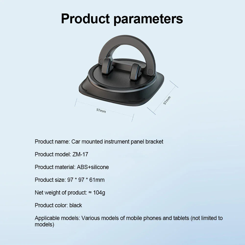 360 Degree Rotation Car Phone Holder Dashboard Stand Bracket Universal for iPhone Samsung Xiaomi Huawei Car Accessories
