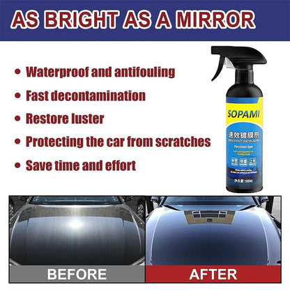 Car coating agent Quick acting car paint waxing coating solution Crystal plating spray polishing
