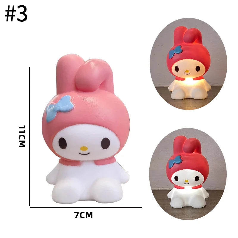 Hello Kitty Night Light Cartoon Kitty Lamp Bedside Sleeping Reading Light Home Desktop Home Decorations Party Favors Gift