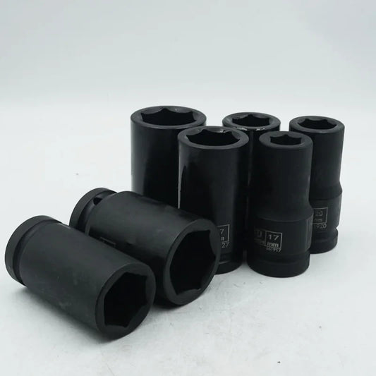 80mm Long 3/4 Inch Drive Impact Hex Socket 6 Point 17mm 18mm 19mm 20mm 21mm 22mm 23mm 24mm 25mm 26mm 27mm 28mm 29mm To 55mm