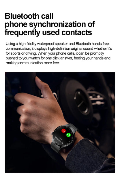 2025 New Nursing Grade Smart Watch Blood oxygen Blood Lipid Uric Acid ECG+PPG Body Temperature Bluetooth Call Health Smartwatch