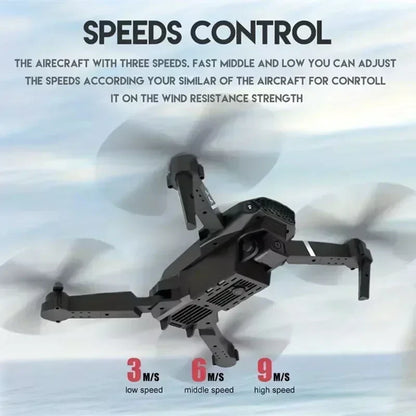 2026 New E88 Professional HD Dual Camera 4K RC Drone Wide Angle Camera Foldable Helicopter Quadcopter Aircraft Kid Gift Toys