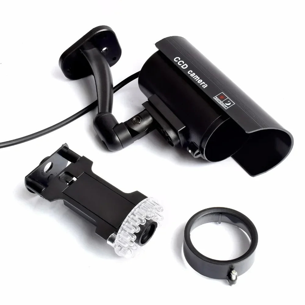 ALARMEST Fake Camera Dummy Waterproof Security CCTV Surveillance Camera With Flashing Red Led Light Outdoor Indoor