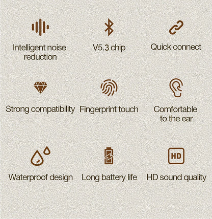 Choice ERAZER Airs Pro Wireless Bluetooth Earphones Touch Screen Headphones HiFi Earbuds ANC Noise Reduction Headsets HD Call