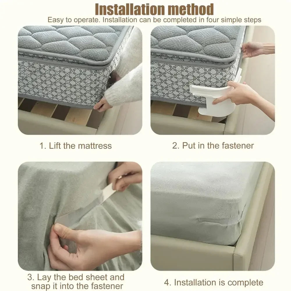 8/4Pcs Heavy Duty Bedsheet Corner Tightener Clips High-quality Materials Durable and Reliable Bed Sheet Grippers for Protectors