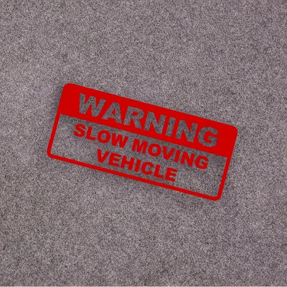 Warning slow driving car sticker PVC cool car sticker exterior decoration accessories warning car decal modeling
