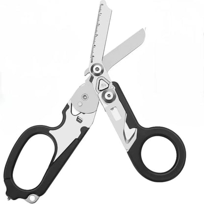 Multifunctional Emergency Response Shears - With Strap Cutter & Glass Breaker For Outdoor Rescue