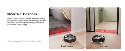 Lefant M320 Robot Vacuum Cleaner, Carpet Detection, 6,000 Pa Suction, Low Noise,  210 Mins Runtime, Self-Charging, Ideal for Har
