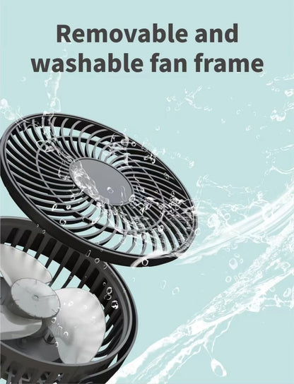 Baby 3 Speeds Stroller Mini Fan With Light Portable USB Charging Fan Mobile Phone Holder Stroller Accessories Baby Newborn Items