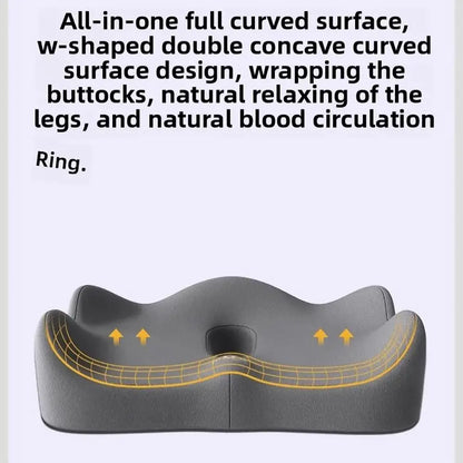 New Tailbone Sciatica Back Pain Relief Comfort Office Chair Car Seat Cushion Non-Slip Orthopedic Memory Foam Coccyx Cushion